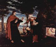 Hans holbein the younger Noli me tangere oil